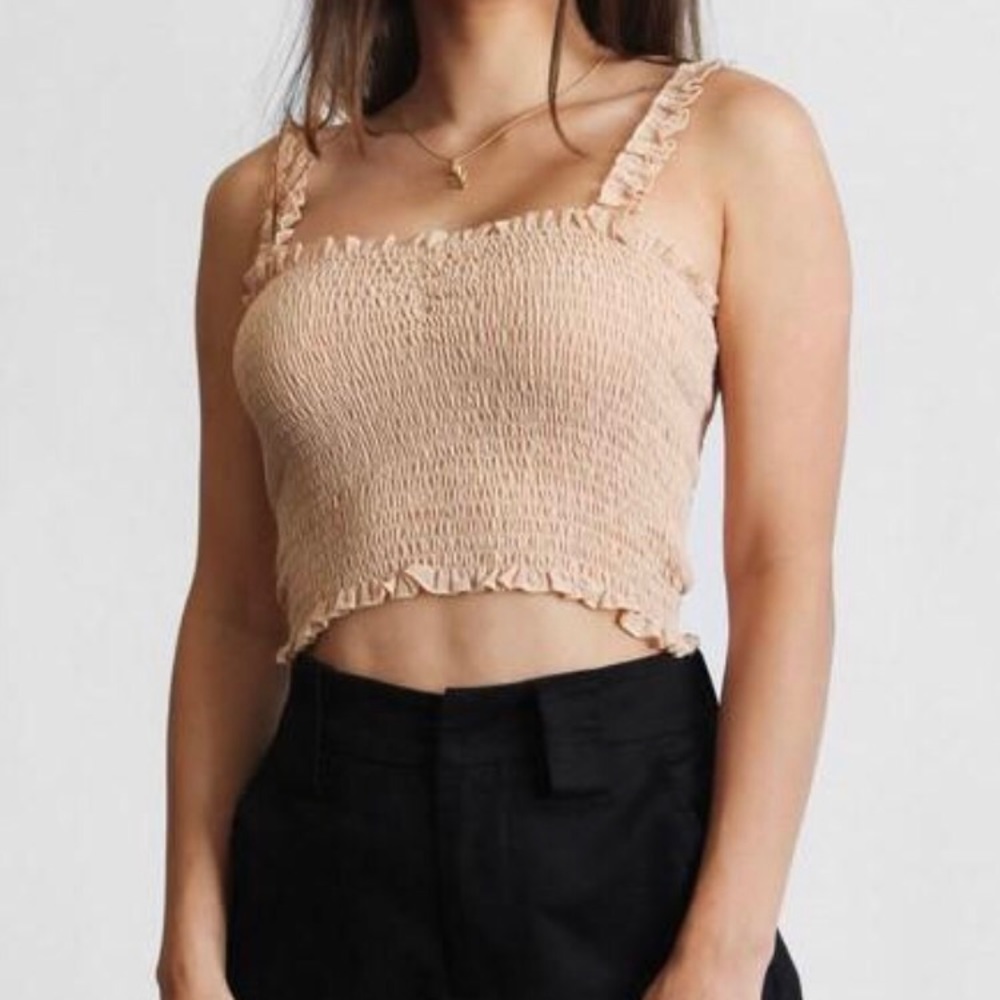 Tan crop top